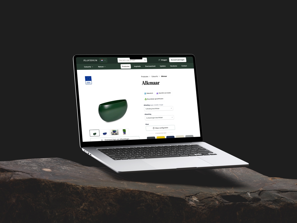 Maatwerk productconfigurator laten maken voor een gebruiksvriendelijke webshop.