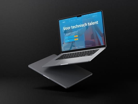 Professioneel webdesign voor maatwerk website laten maken voor technisch talent.