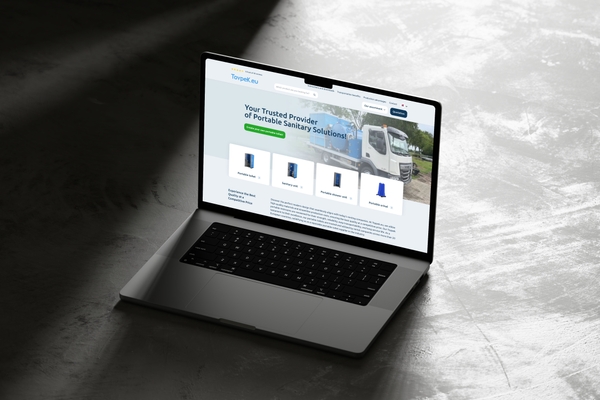 Professionele website op maat voor portable sanitaire oplossingen.