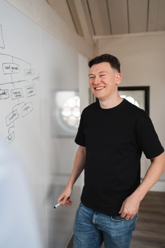 Eigenaar van Prikr ontwerpt een productconfigurator.